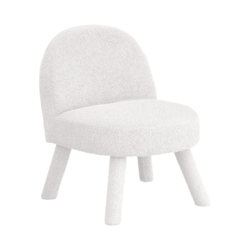 fauteuil en tissu bouclette