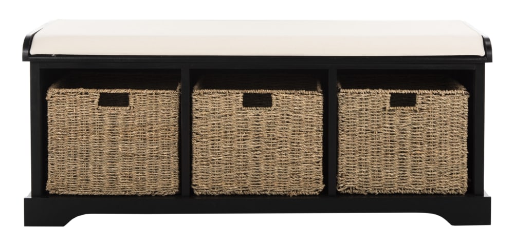Banc en bois de pin noir