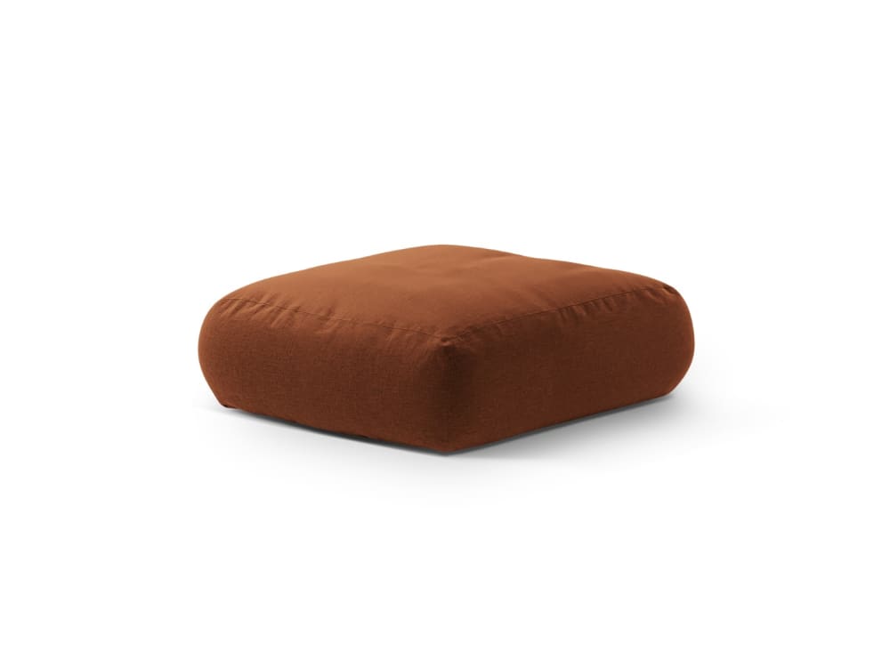 Pouf en tissu structurel - brique