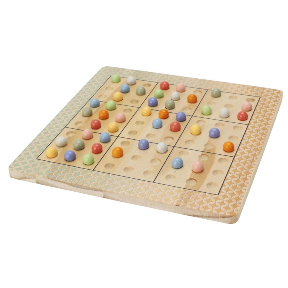 Juego de sudoku de madera marròn 20x20x1cm