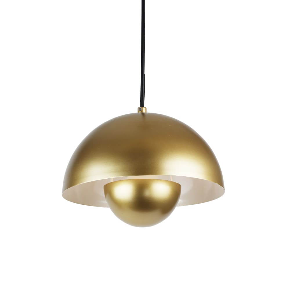 Alpinaluz Hängelampe aus goldenem Metall in Pilzform ohne Fassung style modern - Metall