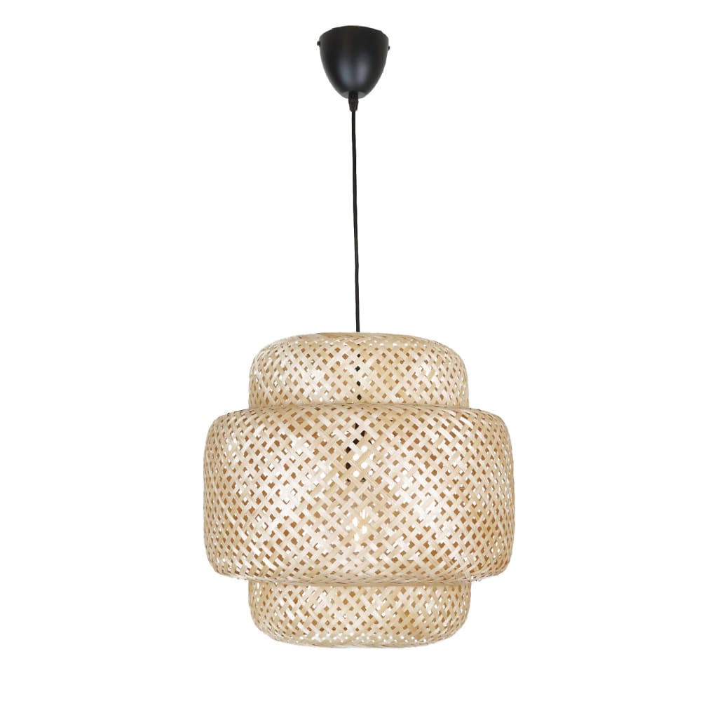 Plafonnier artisanal en osier  E27 Ø45 cm