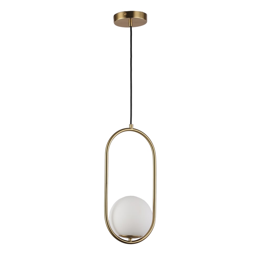 Plafonnier en verre doré, E27 41cm