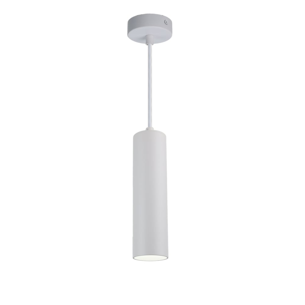 Alpinaluz Hängelampe aus weißem Aluminium Ø20 cm mit GU10-Fassung style modern - Metall