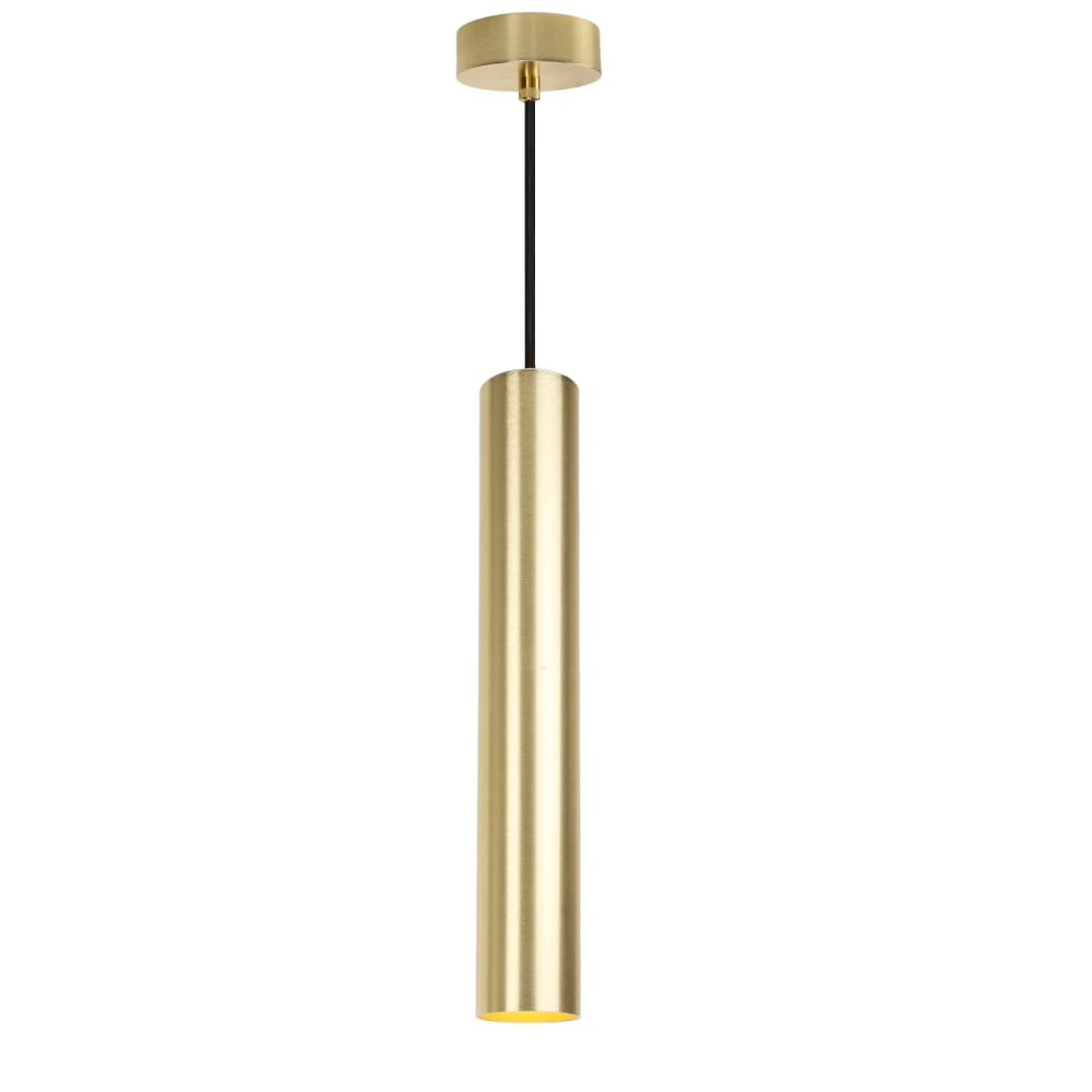 Alpinaluz Hängelampe aus goldenem Aluminium Ø40 cm mit GU10-Fassung style modern - Aluminium