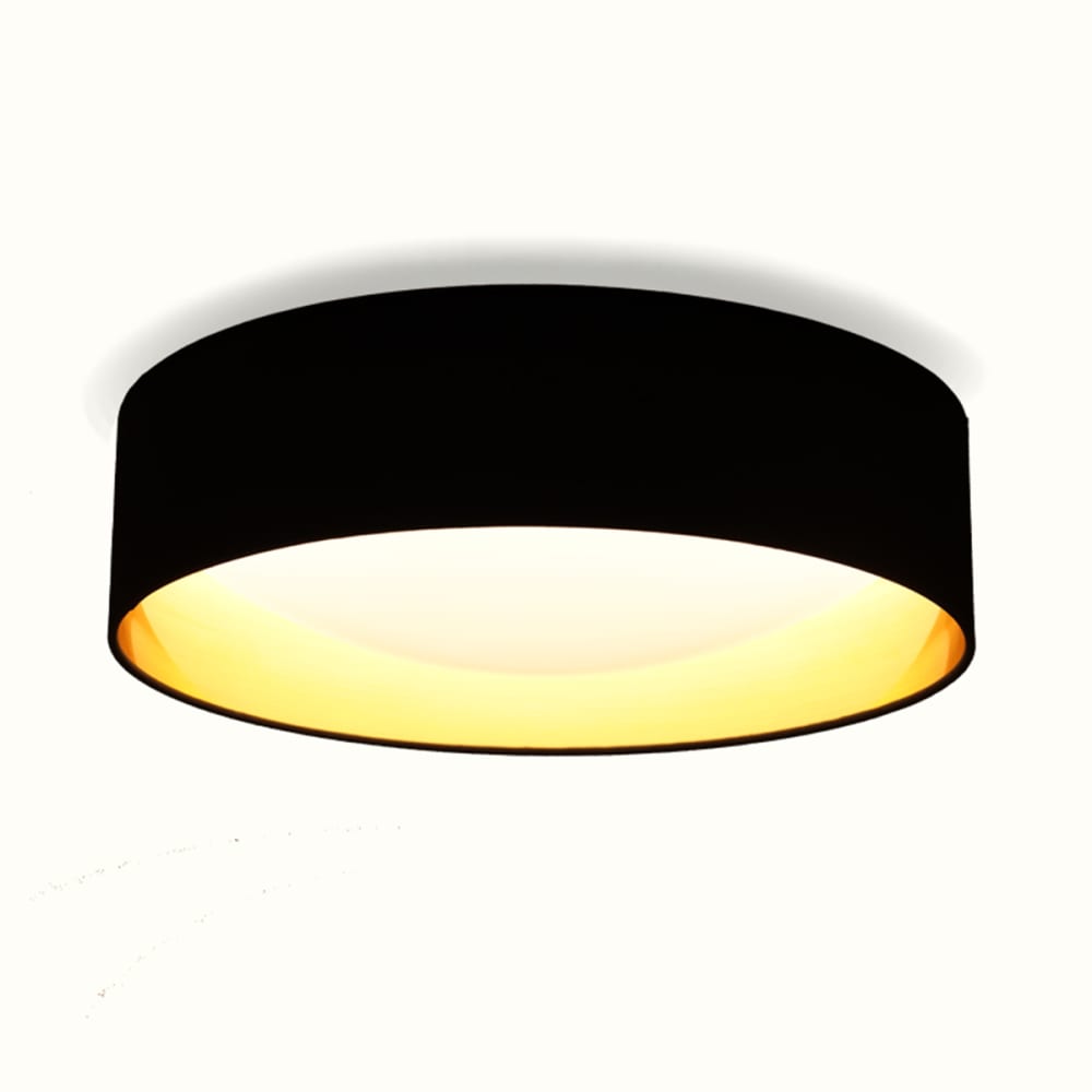 Alpinaluz Plafón led textil negro y