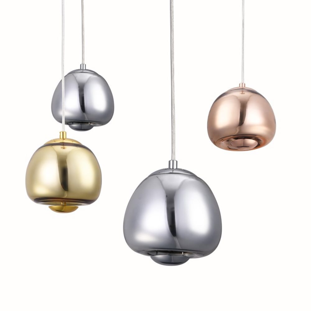Plafonnier design sphère chromée G9 Ø15 cm — vue 3