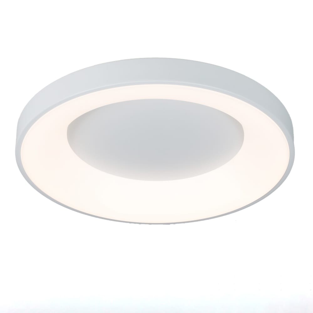 Plafonnier LED métal blanc Ø50 cm, 40W CCT réglable