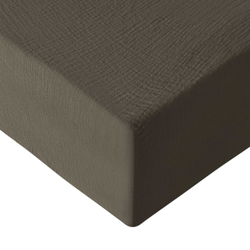 Drap-housse en gaze de - noisette