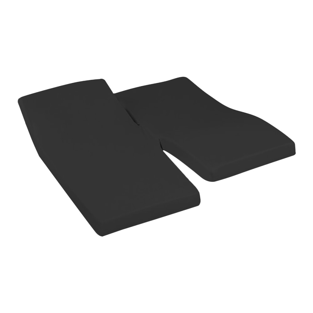 Drap-housse percale coton pour lit articulé anthracite 140x190 cm — vue 4