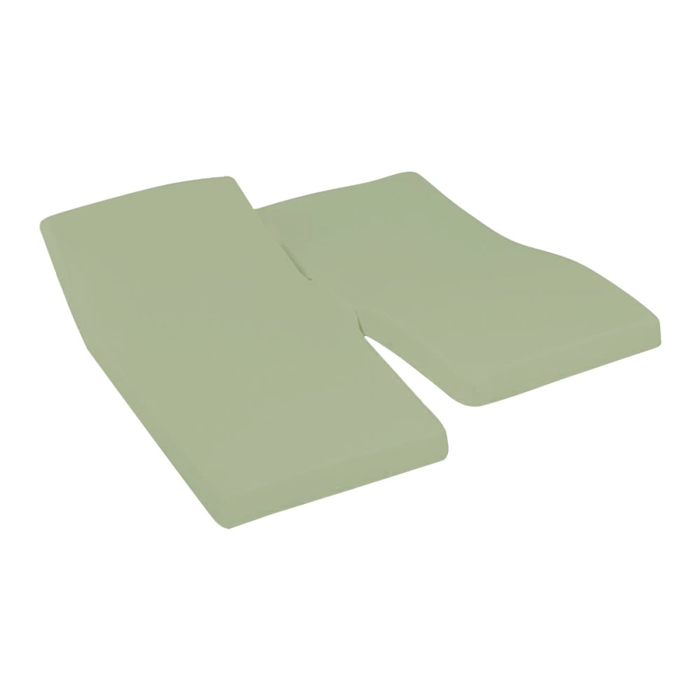 Drap-housse percale coton pour lit articulé sauge 160x200 cm — vue 4