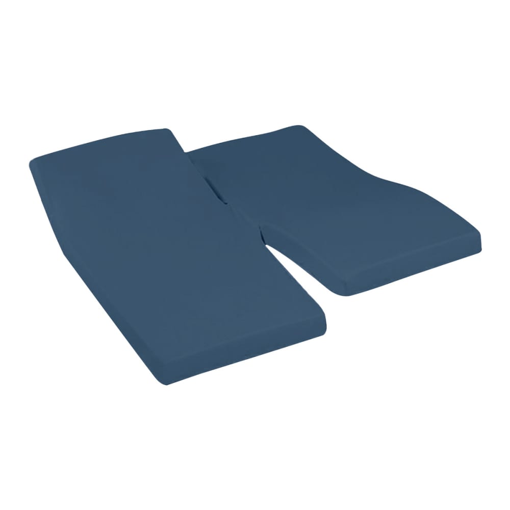 Drap-housse percale coton pour lit articulé indigo 180x200 cm — vue 4