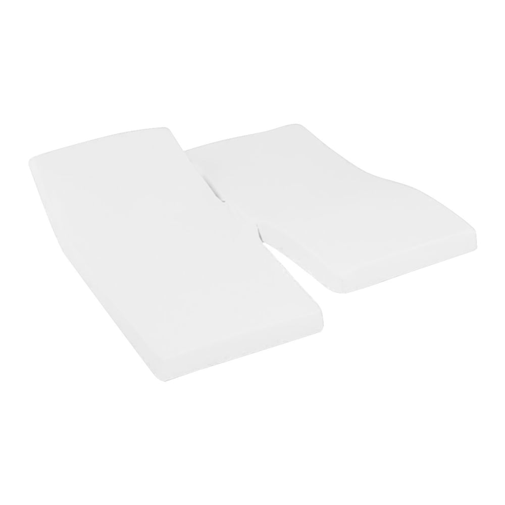 Drap-housse percale coton pour lit articulé blanc 180x200 cm — vue 4