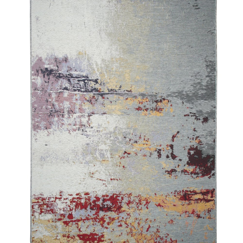 Tapis extérieur intérieur vintage gris multicolore 160x230
