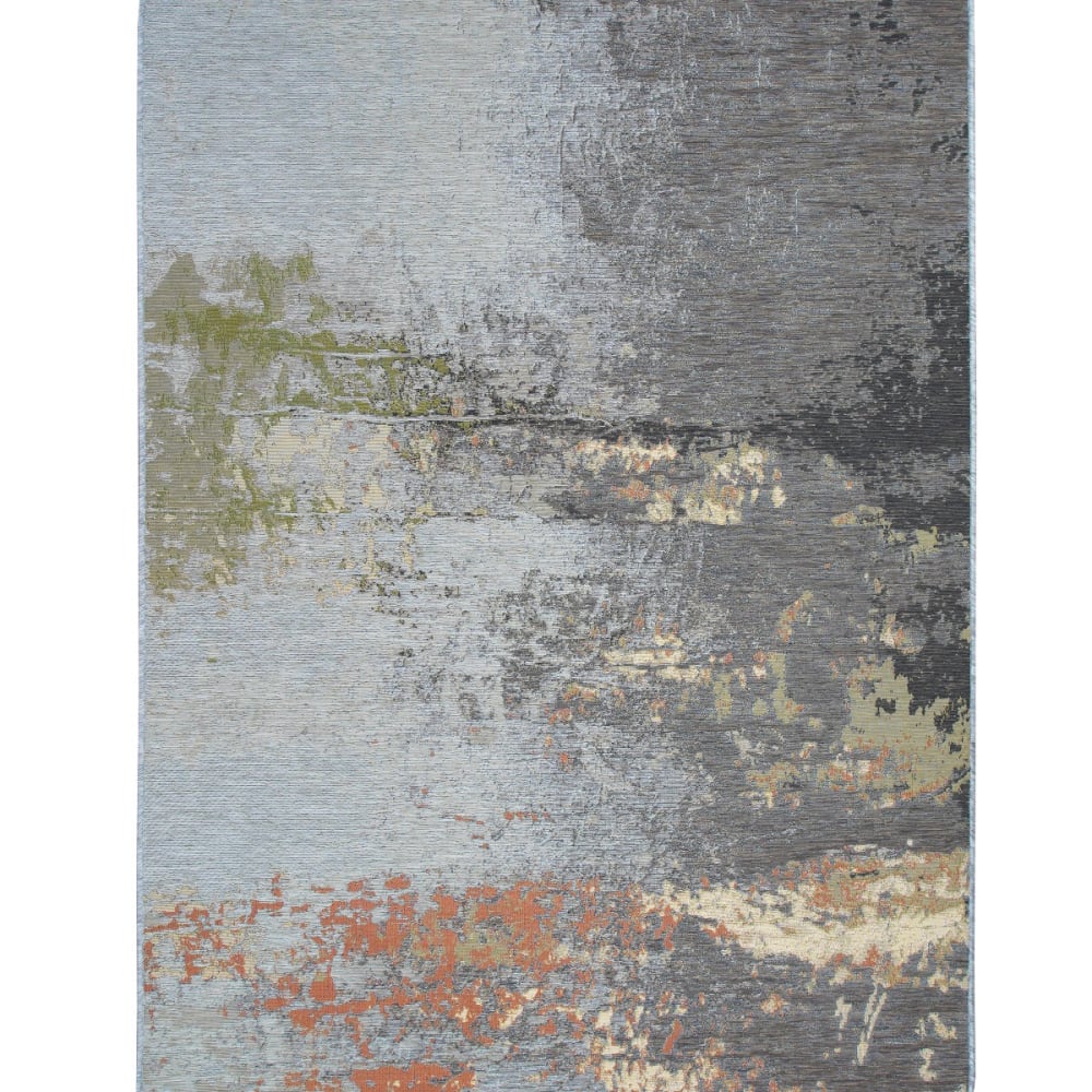 Tapis extérieur intérieur vintage taupe multicolore 123x180