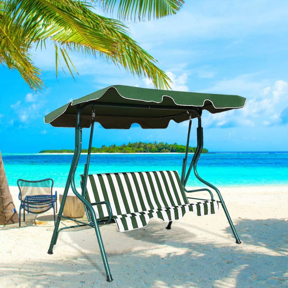 Balancelle de jardin 3 places avec auvent 163 x 119 x 154 cm