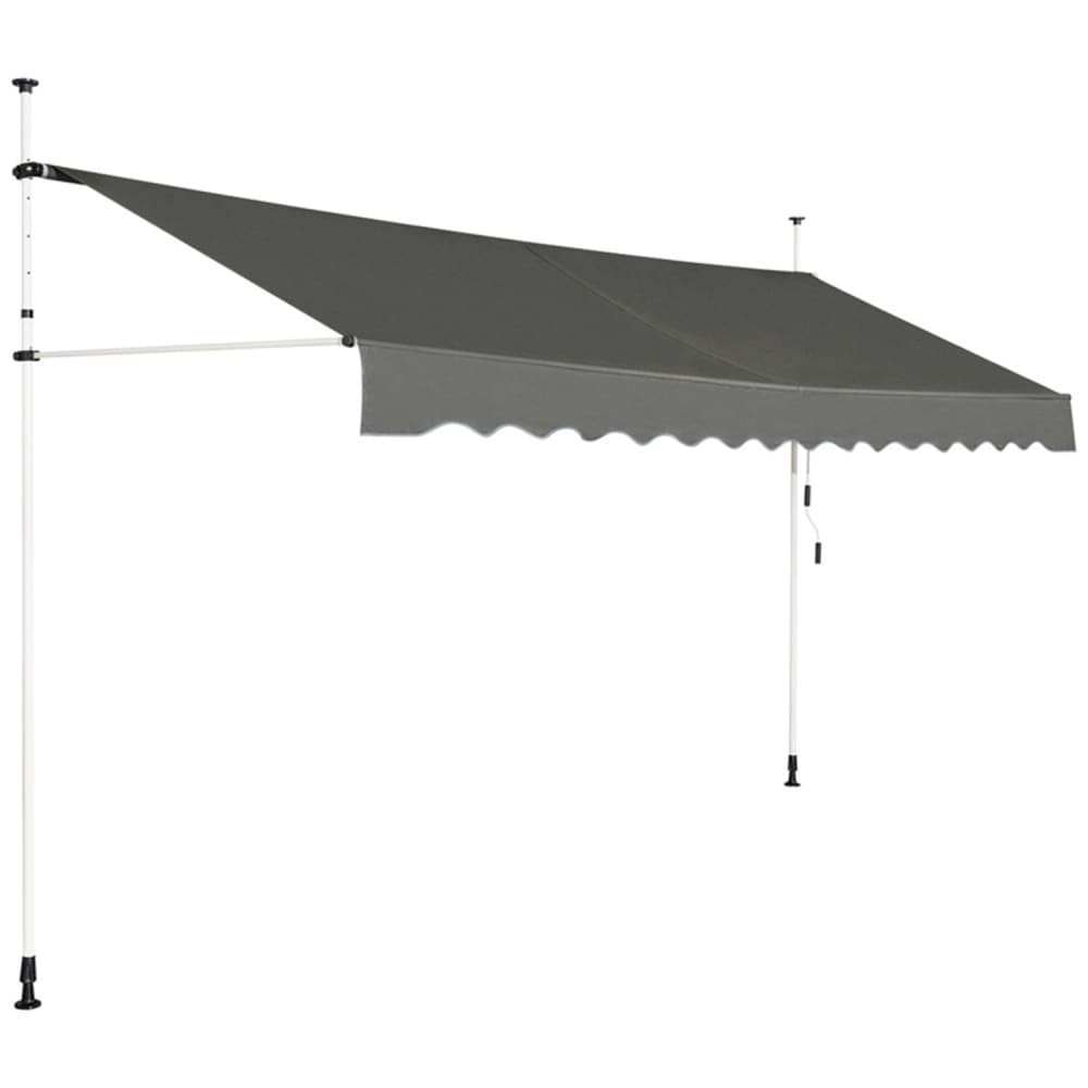 Store banne rétractable manuel hauteur réglable 2-3 mètres 2.5x1.2m