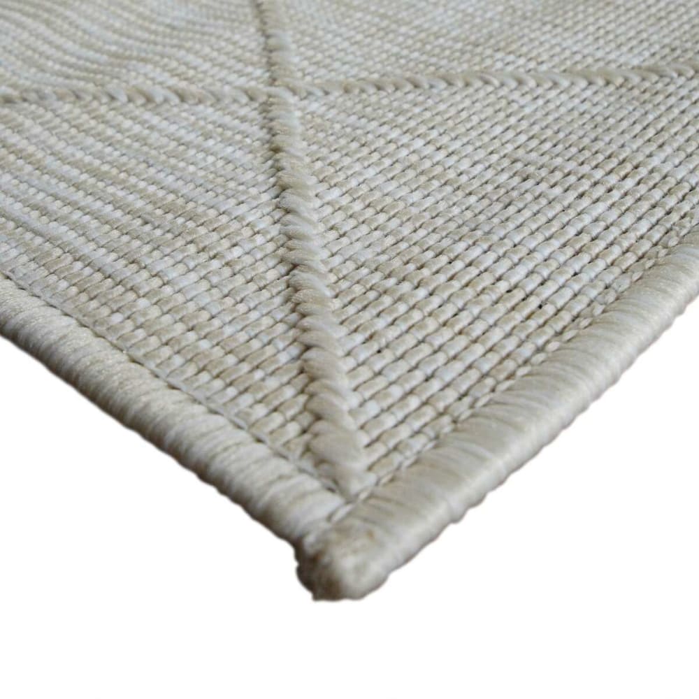 Tapis moderne à motif losange beige 120x170 — vue 4