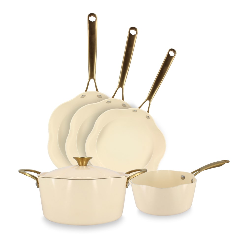 Batterie de cuisine en - fleurs