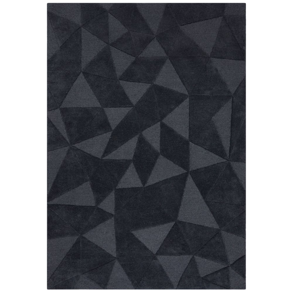 Tapis en laine gris anthracite 200x290cm
