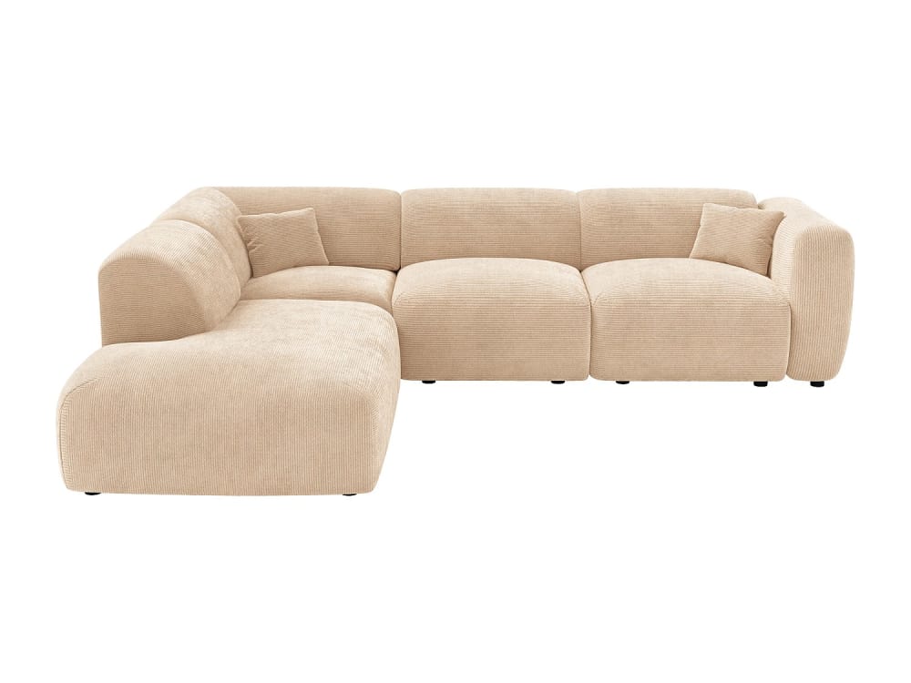 Canapé d'angle velours 6 places beige Canapé d'angle velours 6 places beige