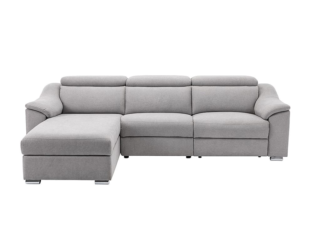 Canapé d'angle  5 places gris clair