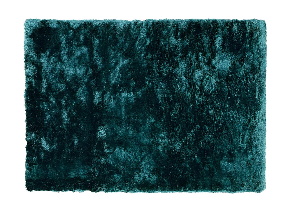 Tapis de salon polyester vert émeraude 160x230 cm