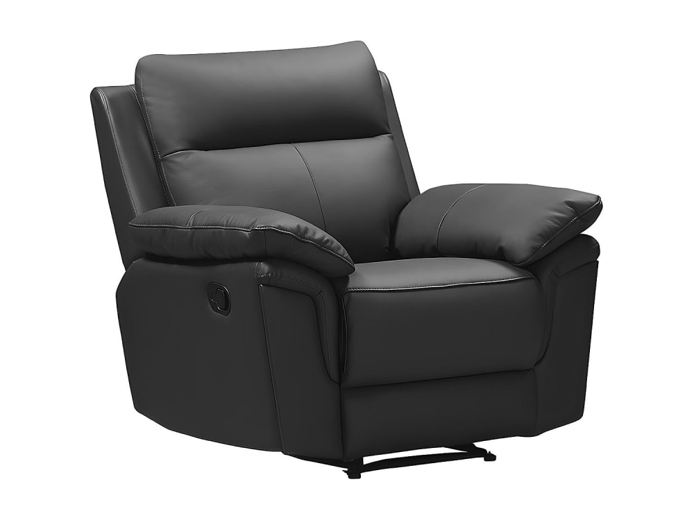 fauteuil relax cuir noir