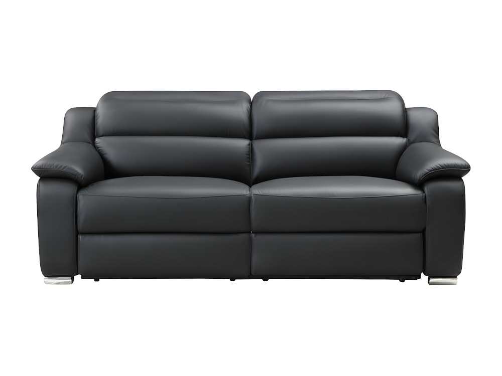 Canapé relaxation cuir 3 places noir}