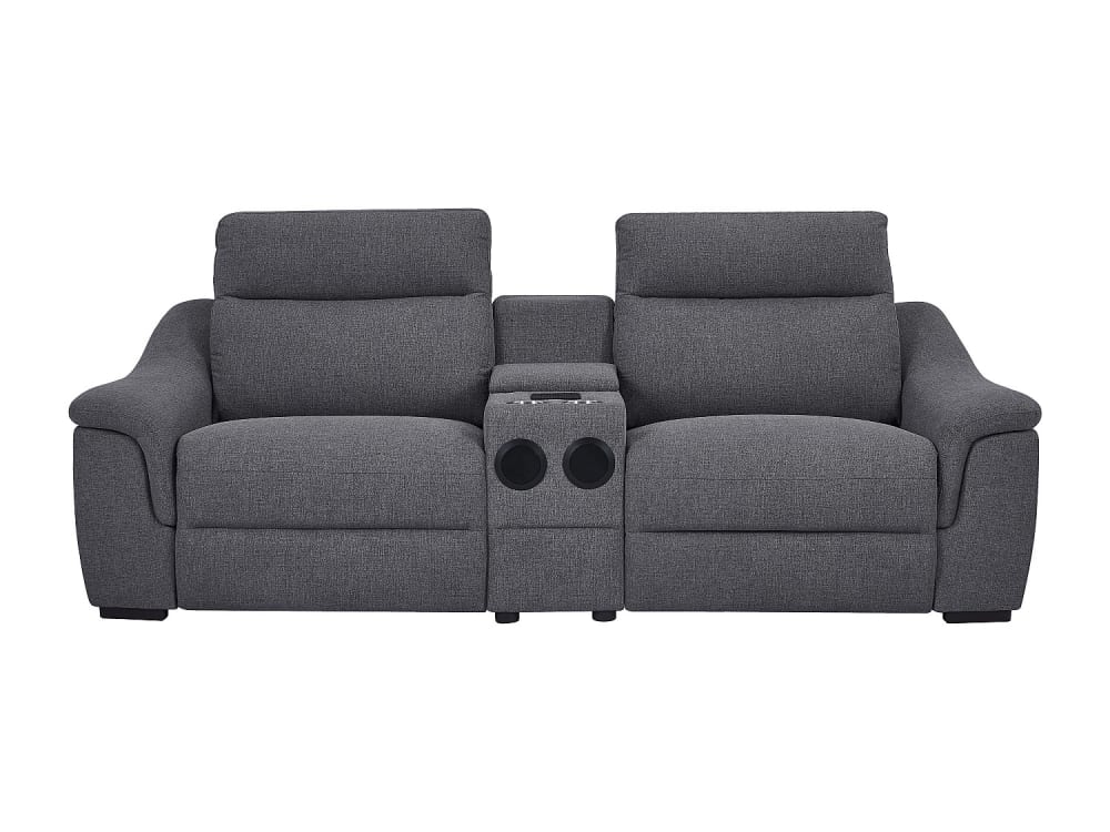Canapé relaxation polyester 2 places gris}