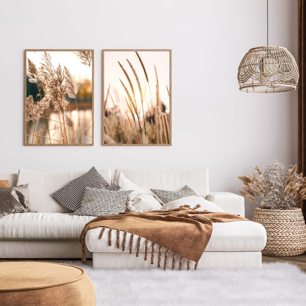 Poster Lab 2er Set Wandbilder 086, schwarzer rahmen, 30x40 cm Mehrfarbig Holz