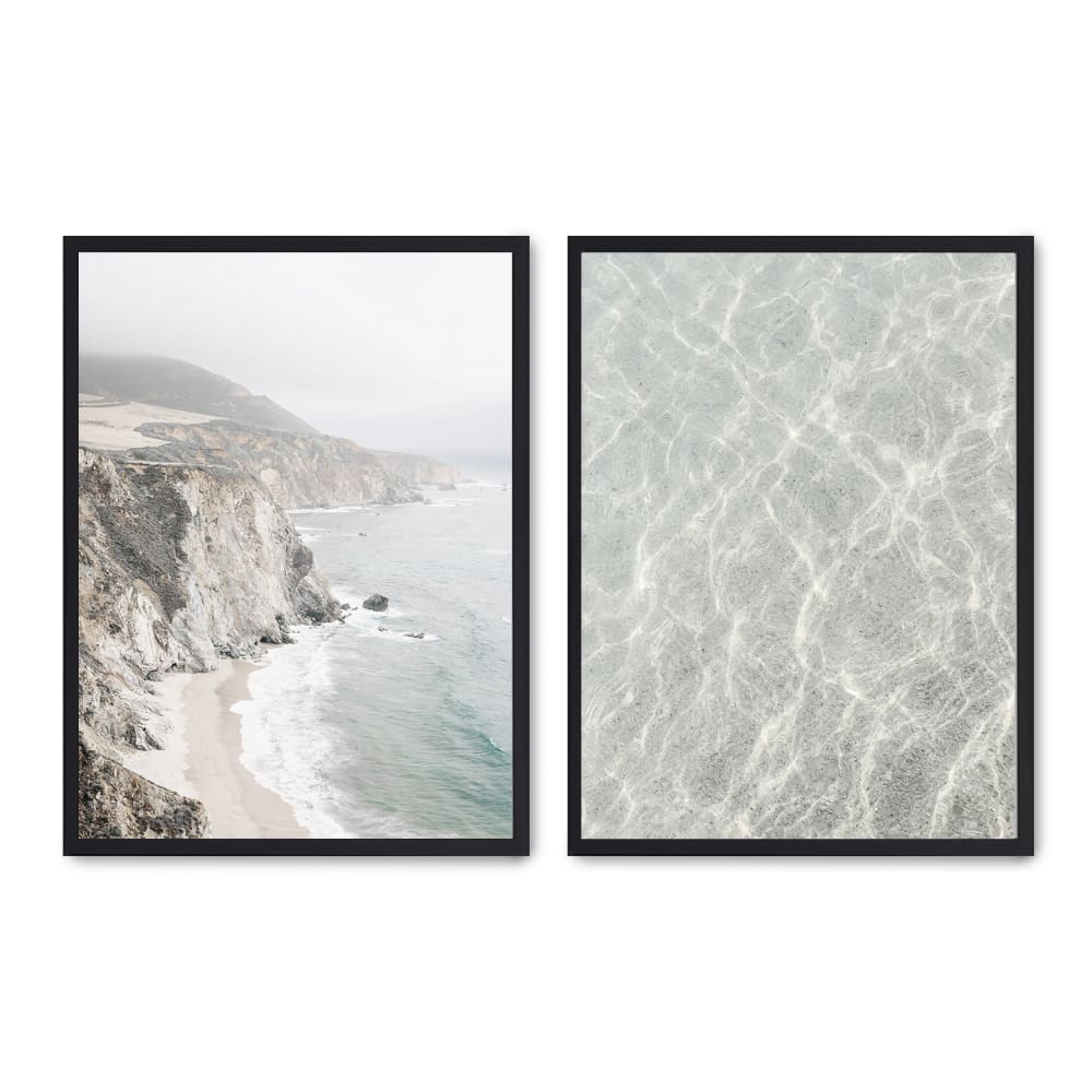 Poster Lab 2er Set Wandbilder 147, schwarzer rahmen, 30x40 cm Mehrfarbig Holz