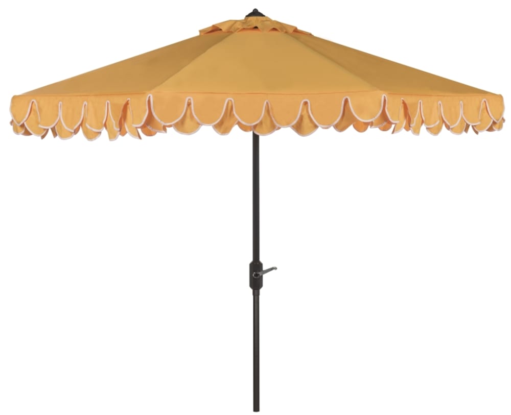Parasol en métal jaune