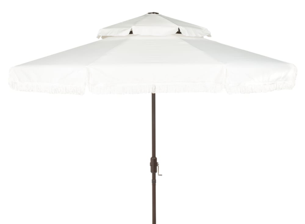 Parasol en métal ivoire