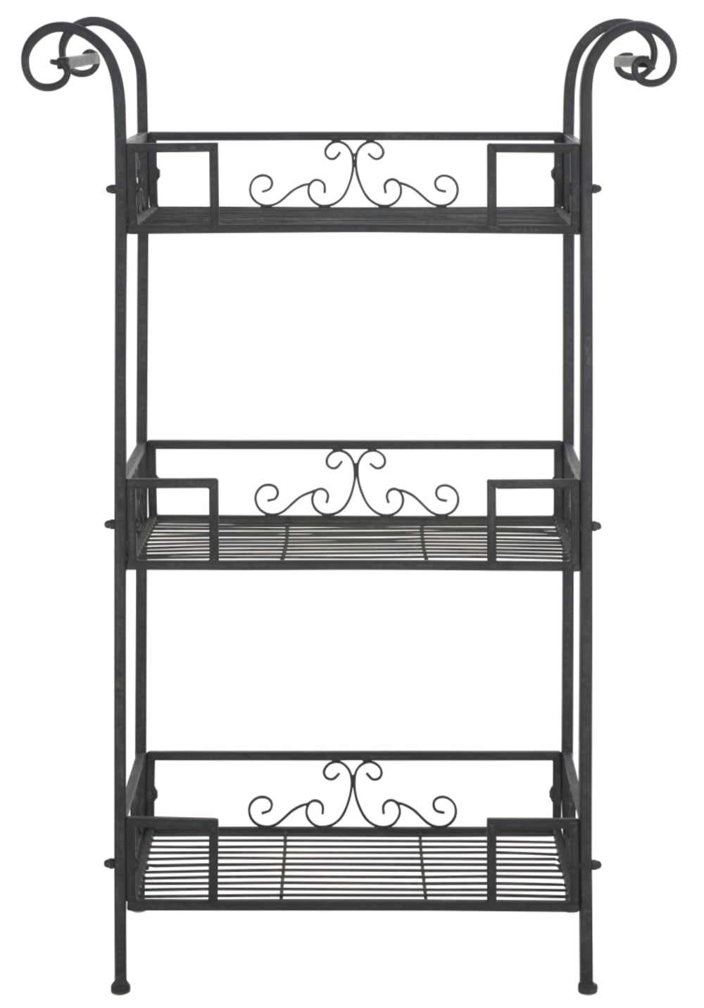 Etagère en fer noir