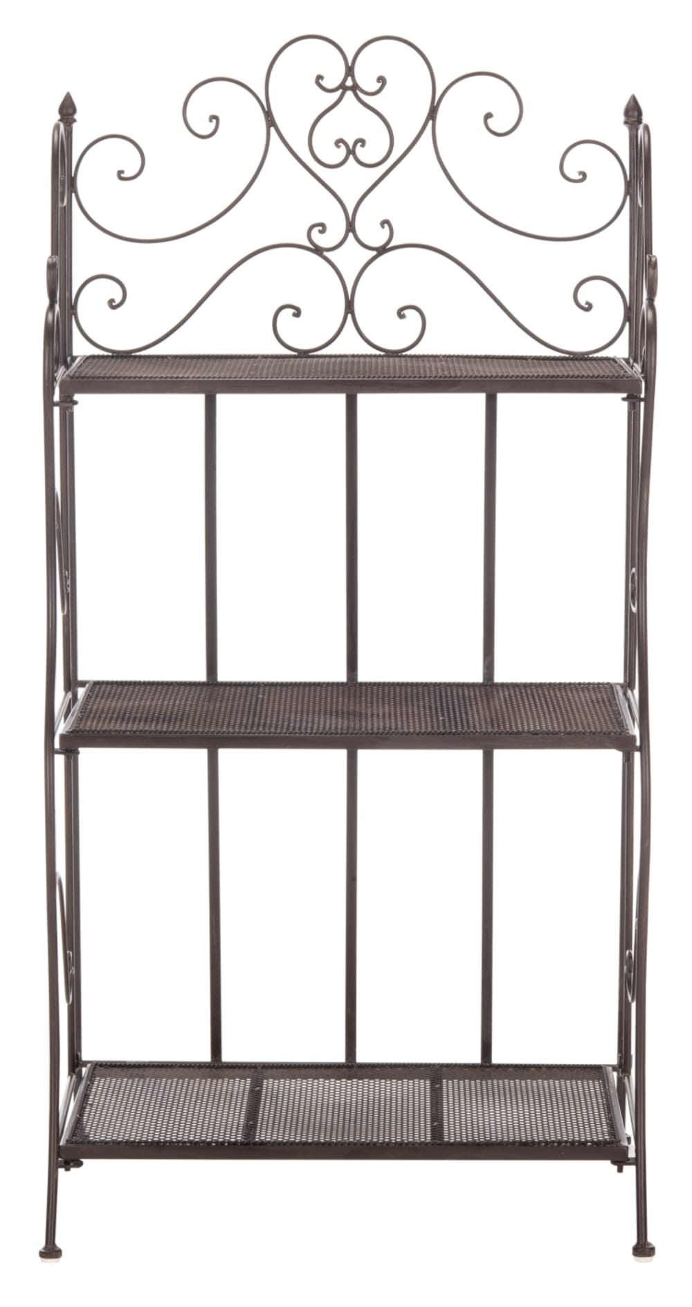 Etagère en fer rouge