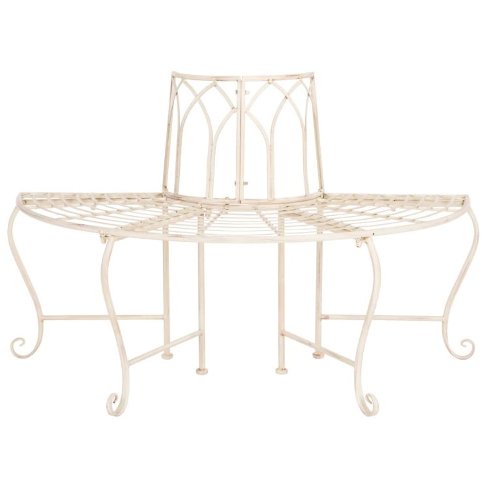 Banc en fer blanc