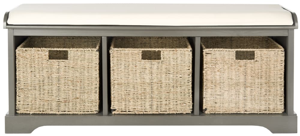 Banc en pin/mdf, gris Banc en pin/mdf, gris