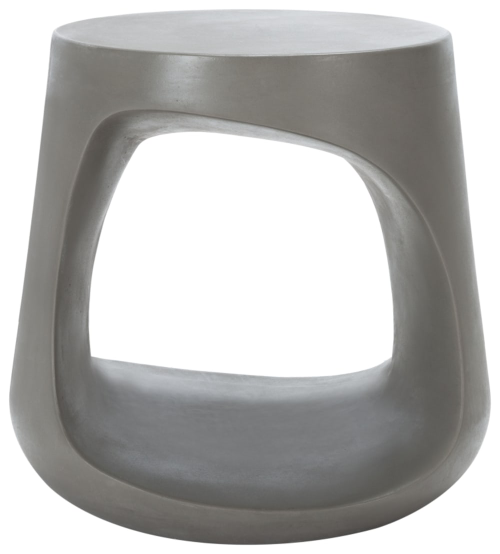 Table d'appoint pour l’extérieur béton gris foncé