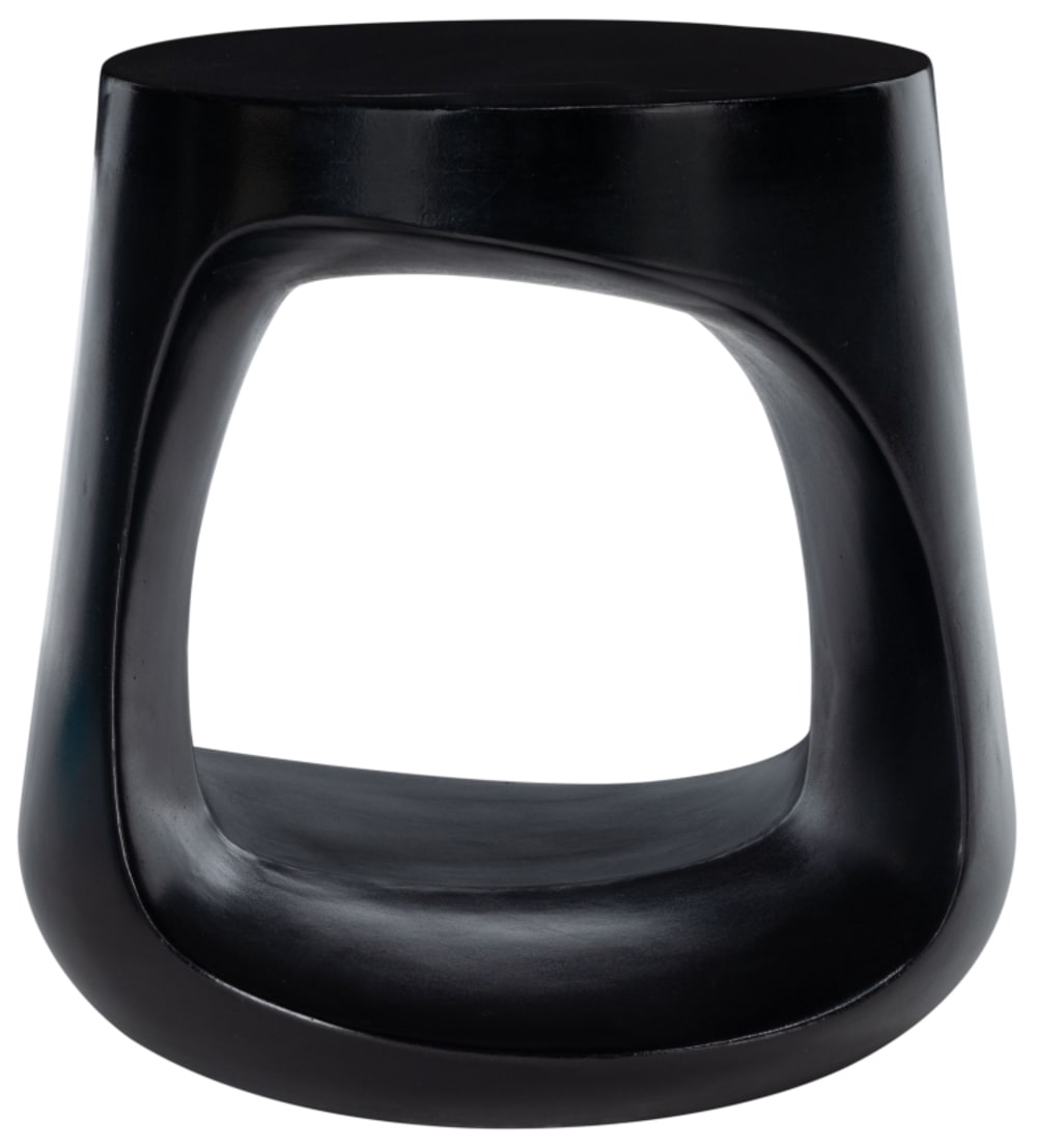 Table d'appoint pour l'extérieur en béton, noir Table d'appoint pour l'extérieur en béton, noir