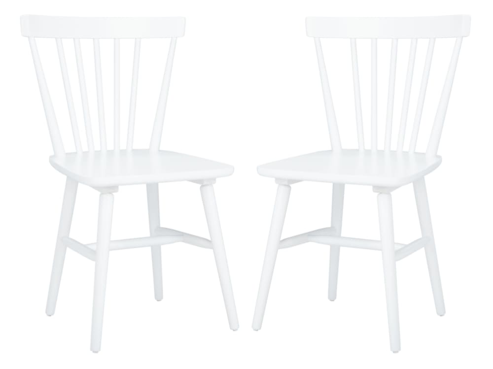 Safavieh 2er-Set esszimmerstühle aus Holz, Weiß style modern Beige Holz