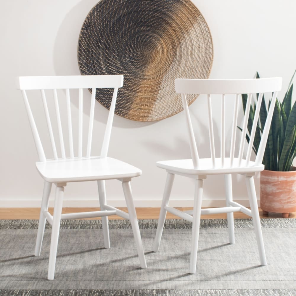 2er-Set esszimmerstühle aus Holz, Weiß - Maisons Du Monde