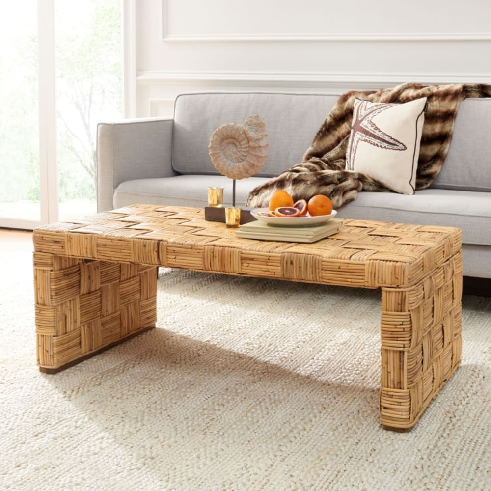 Couchtische aus Rattan, Honignatur - Maisons Du Monde