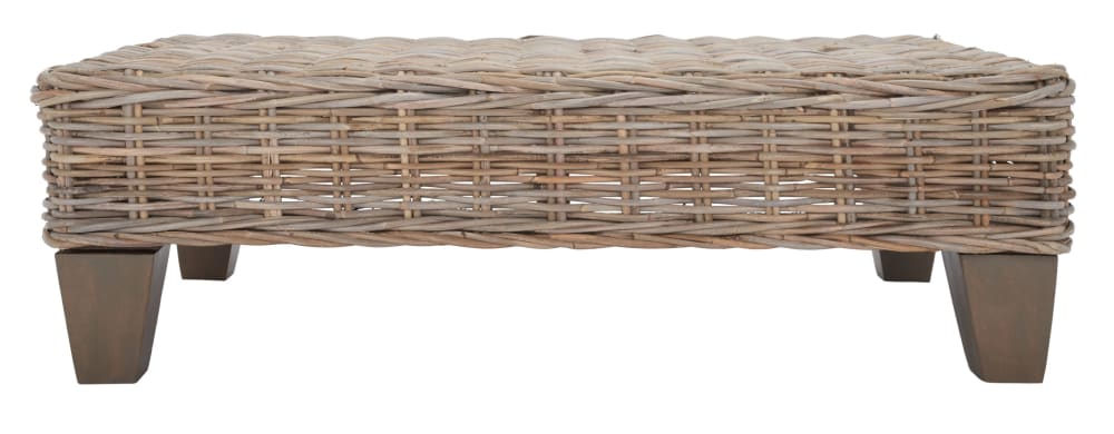 Tables basses en rotin/bois manguier, naturel