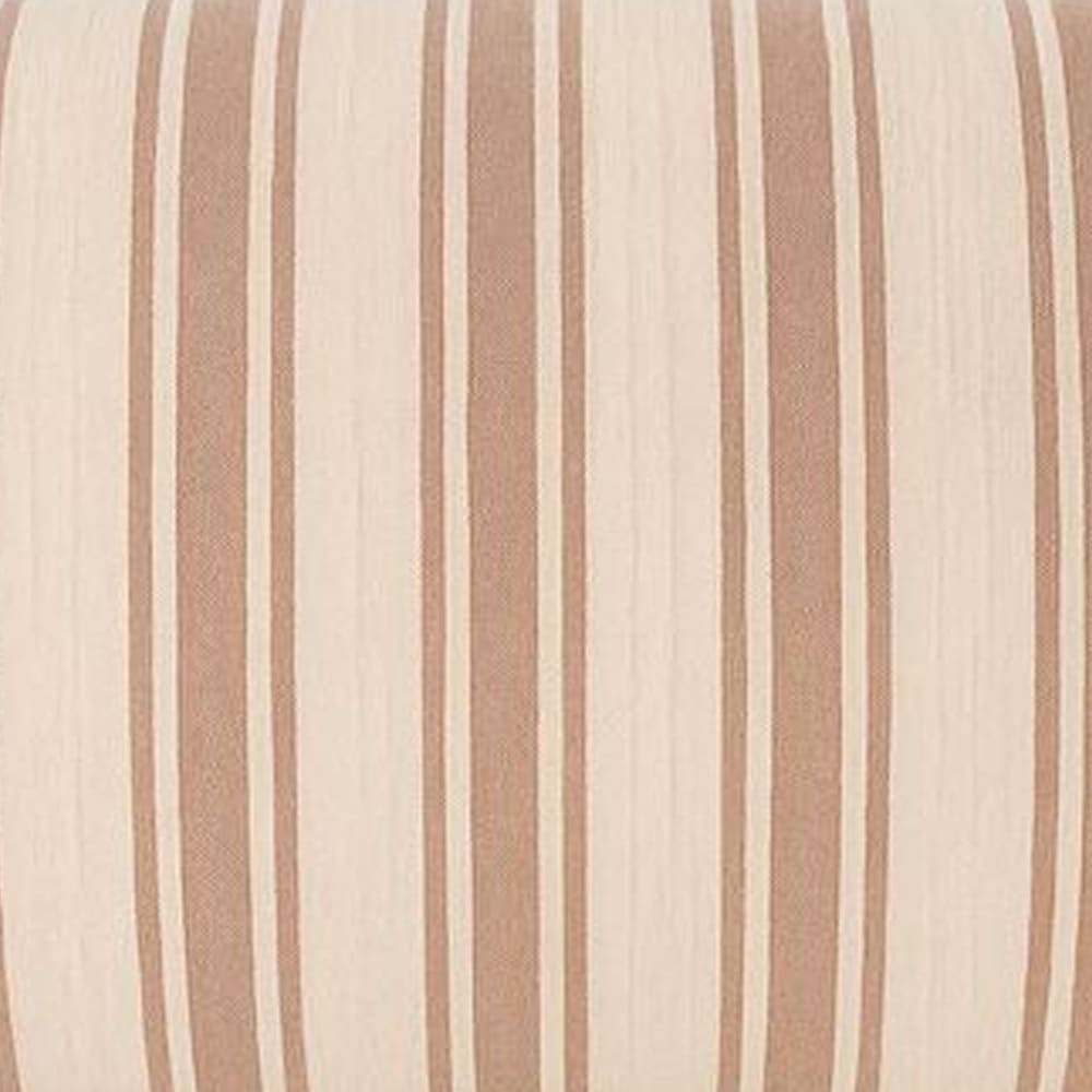 Coussin en coton rayé beige et rose 70x30cm — vue 3