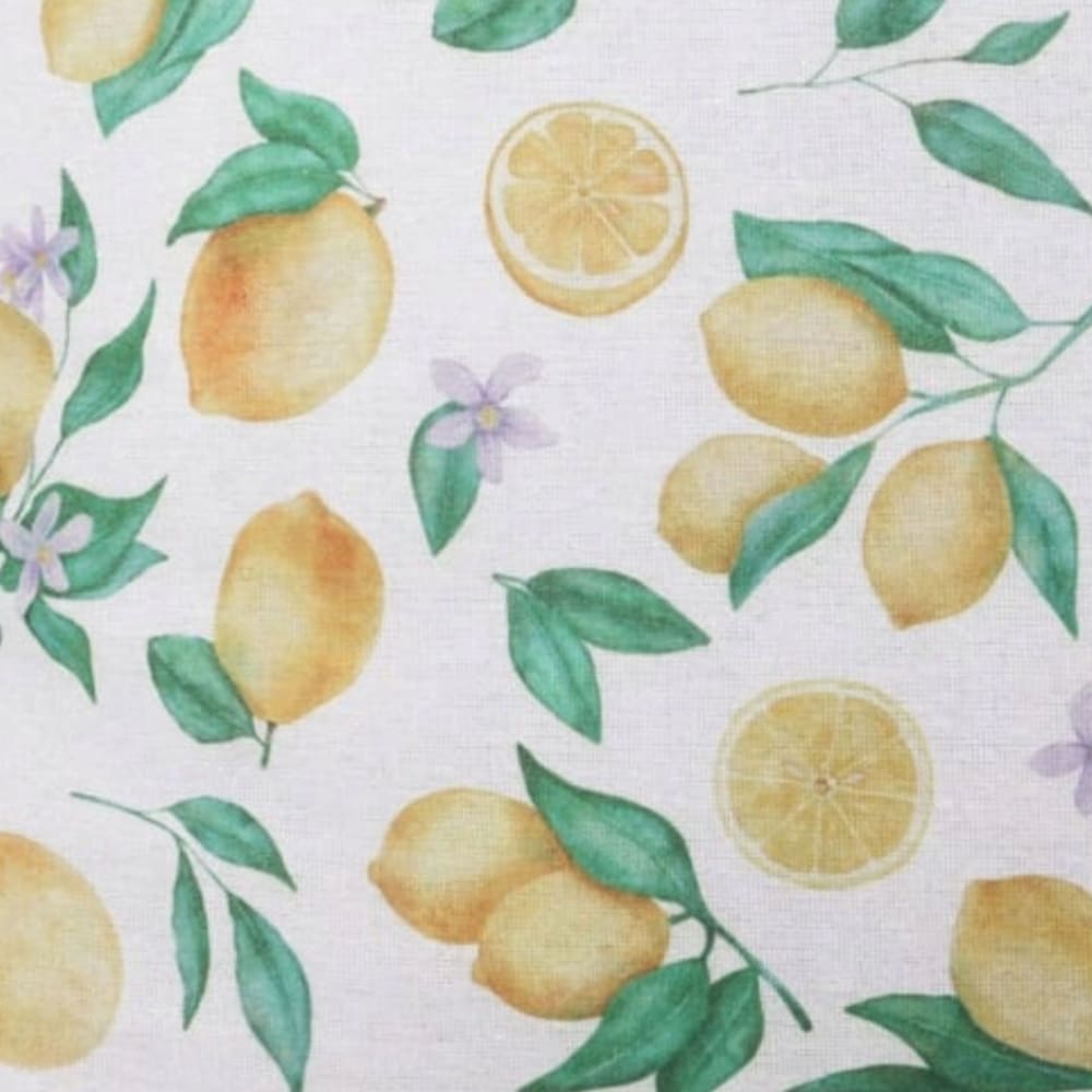 Coussin coton motif citrons 45x45cm — vue 4