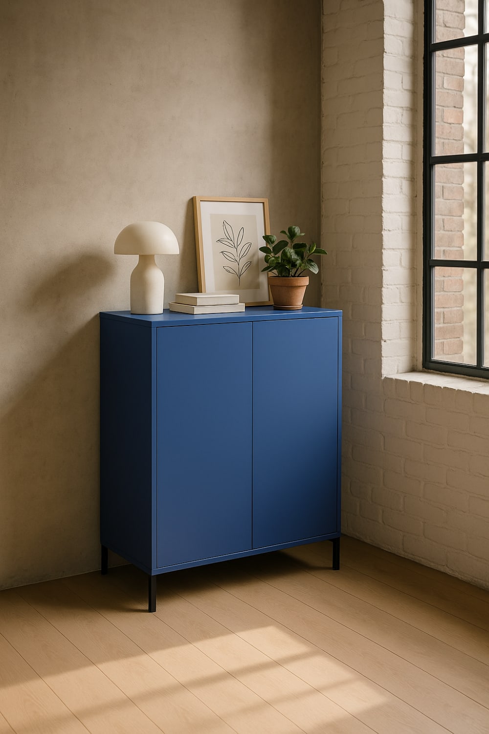 Meuble organisateur multifonction bleu