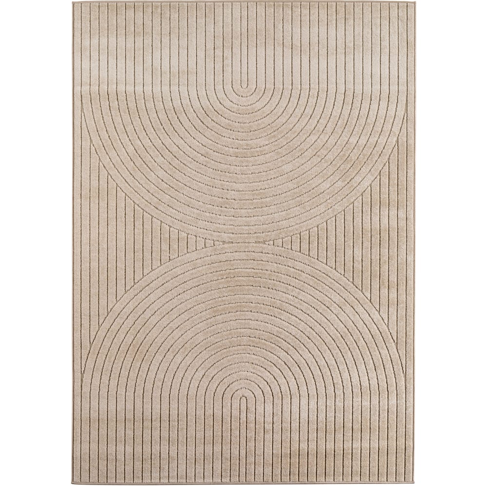 Tapis intérieur/extérieur scandinave beige - 160x230