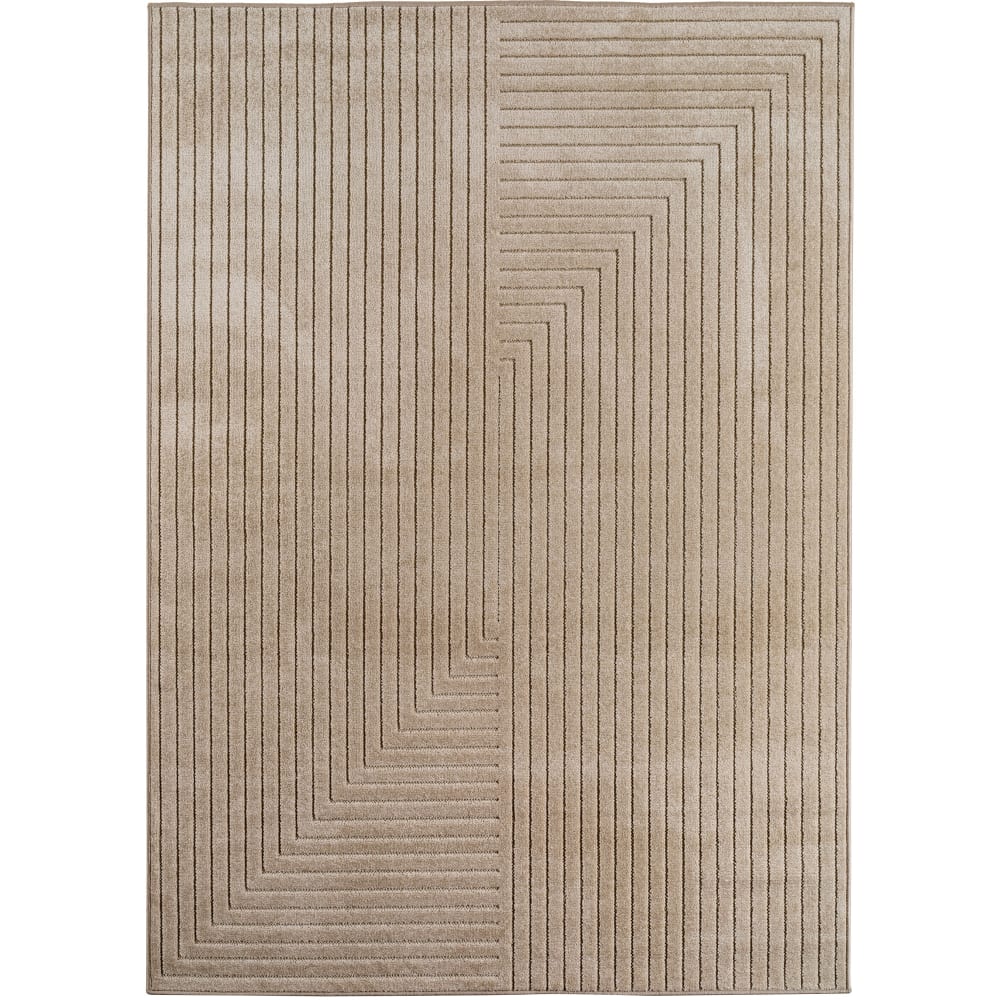 Tapis intérieur/extérieur scandinave beige - 120x170