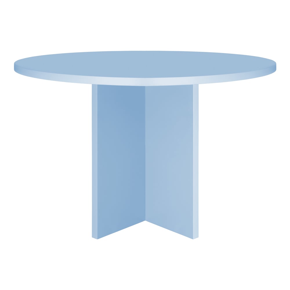 Table à manger en panneau stratifié de 3cm Bleu Cornouailles 120cm